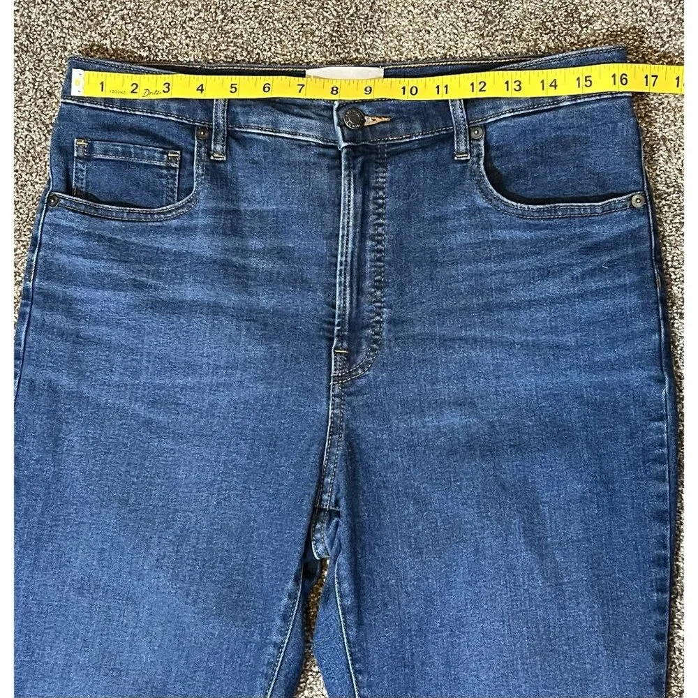 Everlane Women Jeans Size 32 High Rise Skinny Blue Stretch Zipper Pockets